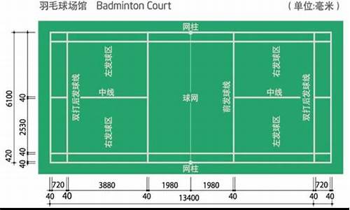 羽毛球比赛场地尺寸多少_羽毛球赛场大小